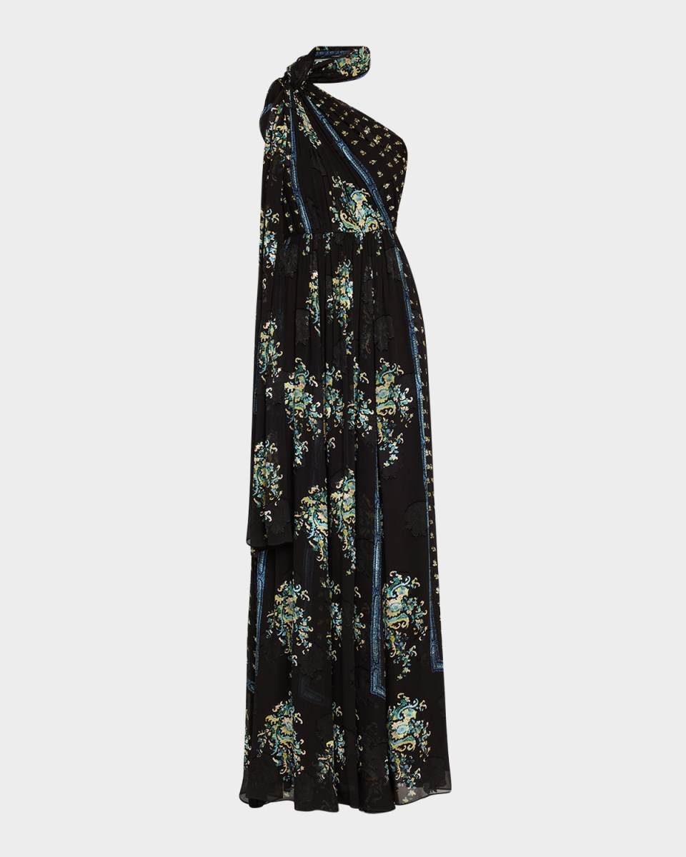 Angelique Draped Scarf Gown